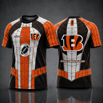 [SPECIAL OFFER] NEW CUSTOMIZED NFL16 CCB CINCINNATI BENGALS x SPIDER T-SHIRT, HOODIE & ZIP HOODIE