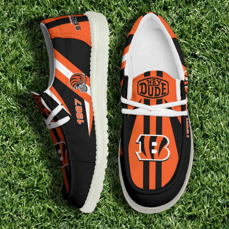 [SPECIAL OFFER] NEW CUSTOMIZED NFL16 CCB CINCINNATI BENGALS LOAFER SHOES