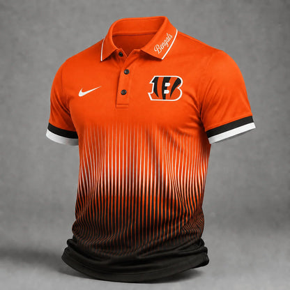 [SPECIAL OFFER] NEW CUSTOMIZED NFL16 CCB CINCINNATI BENGALS POLO SHIRT