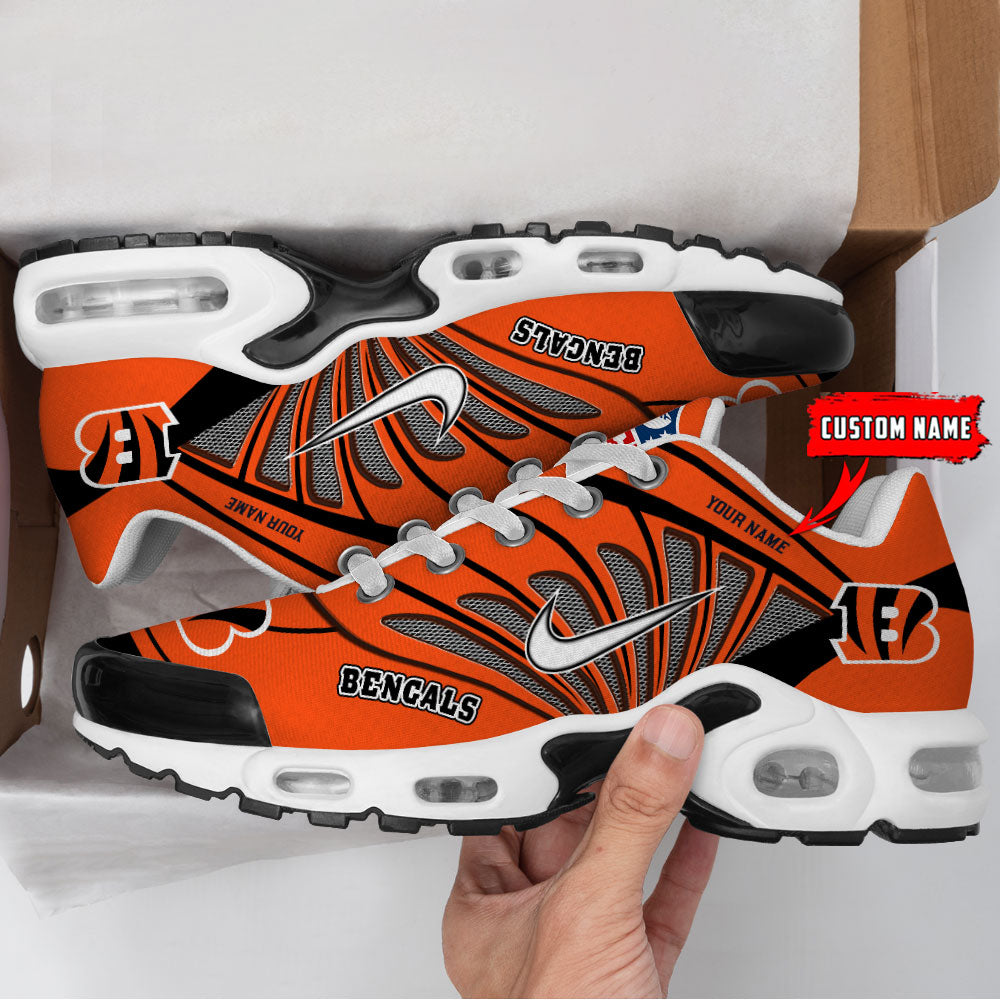 [SPECIAL OFFER] NEW CUSTOMIZED NFL16 CCB CINCINNATI BENGALS AIR MAX PLUS SNEAKERS