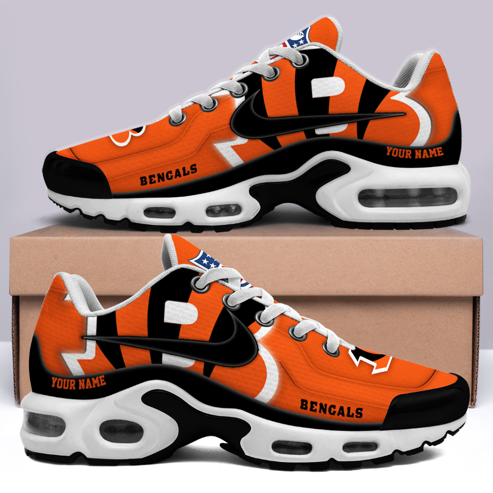 [SPECIAL OFFER] NEW CUSTOMIZED NFL16 CCB CINCINNATI BENGALS AIR MAX PLUS SNEAKERS