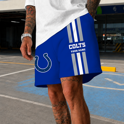 [SPECIAL OFFER] NEW CUSTOMIZED NFL17 IDC INDIANAPOLIS COLTS SHORT PANTS