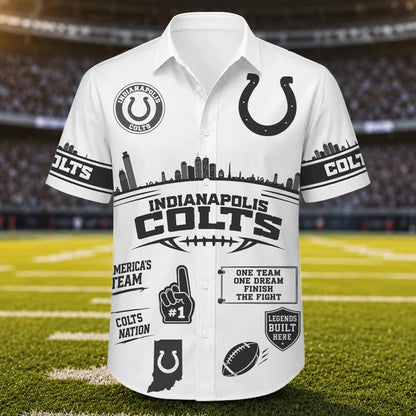 [SPECIAL OFFER] NEW CUSTOMIZED NFL17 IDC INDIANAPOLIS COLTS UNISEX HAWAIIAN SHIRT
