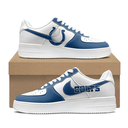 [SPECIAL OFFER] NEW CUSTOMIZED NFL17 IDC INDIANAPOLIS COLTS AF1 SHOES