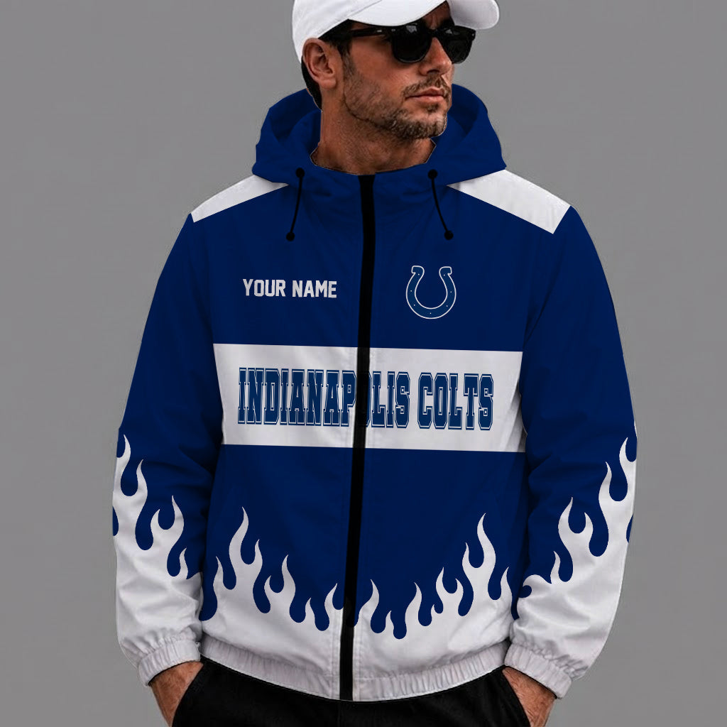 [SPECIAL OFFER] NEW CUSTOMIZED NFL17 IDC INDIANAPOLIS COLTS WINDBREAKER JACKET