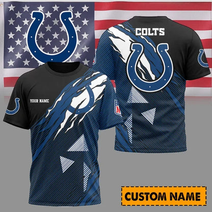 [SPECIAL OFFER] NEW CUSTOMIZED NFL17 IDC INDIANAPOLIS COLTS UNISEX T-SHIRT & POLO