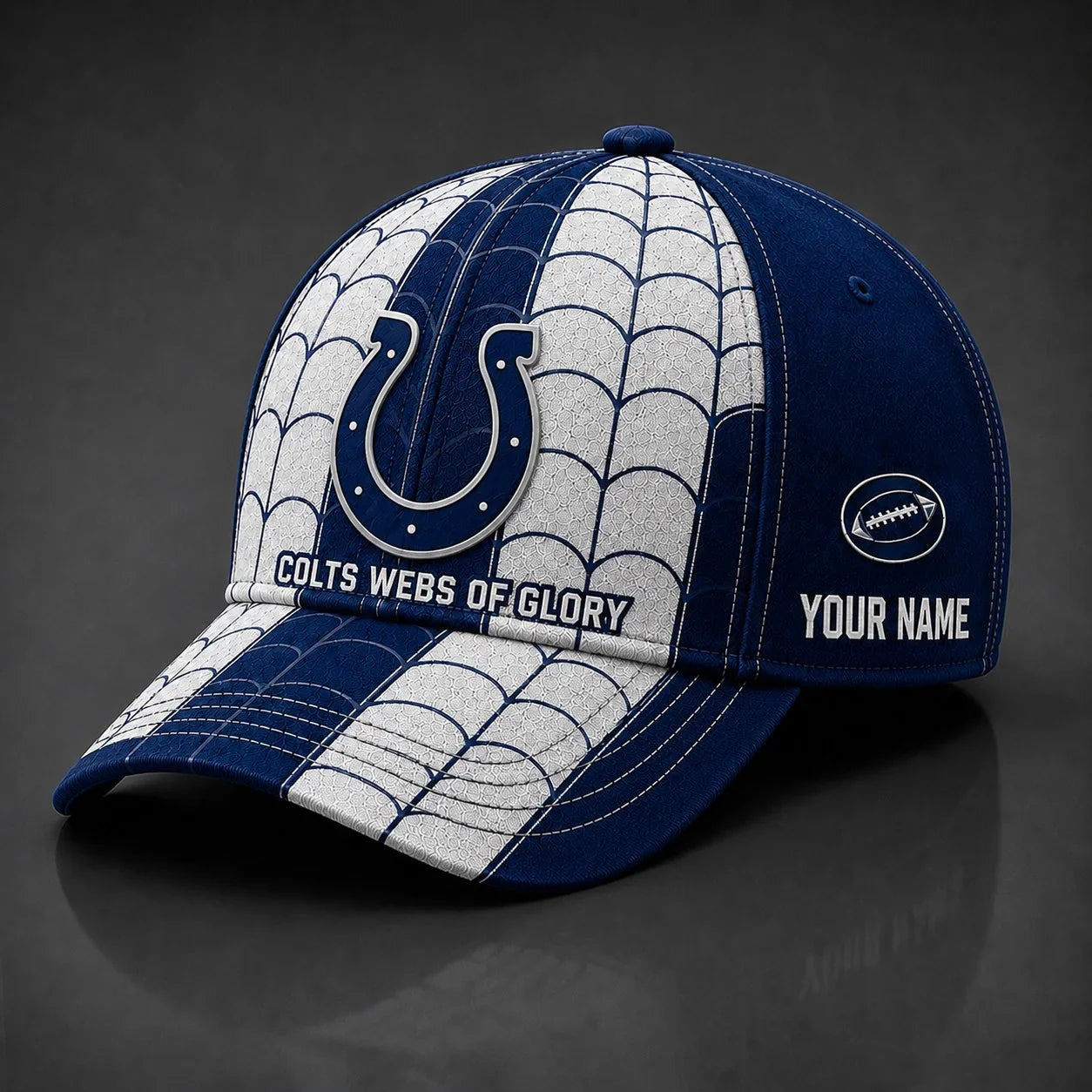 [SPECIAL OFFER] NEW CUSTOMIZED NFL17 IDC INDIANAPOLIS COLTS x SPIDER CLASSIC CAP