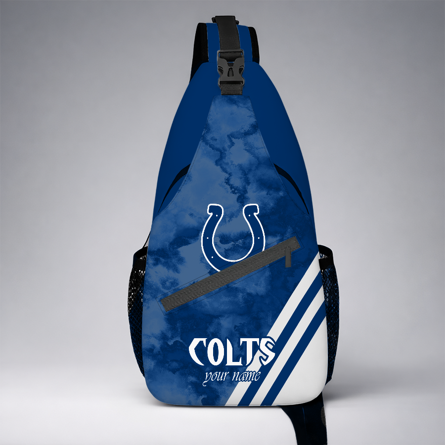 [SPECIAL OFFER] NEW CUSTOMIZED NFL17 IDC INDIANAPOLIS COLTS SLING BAG