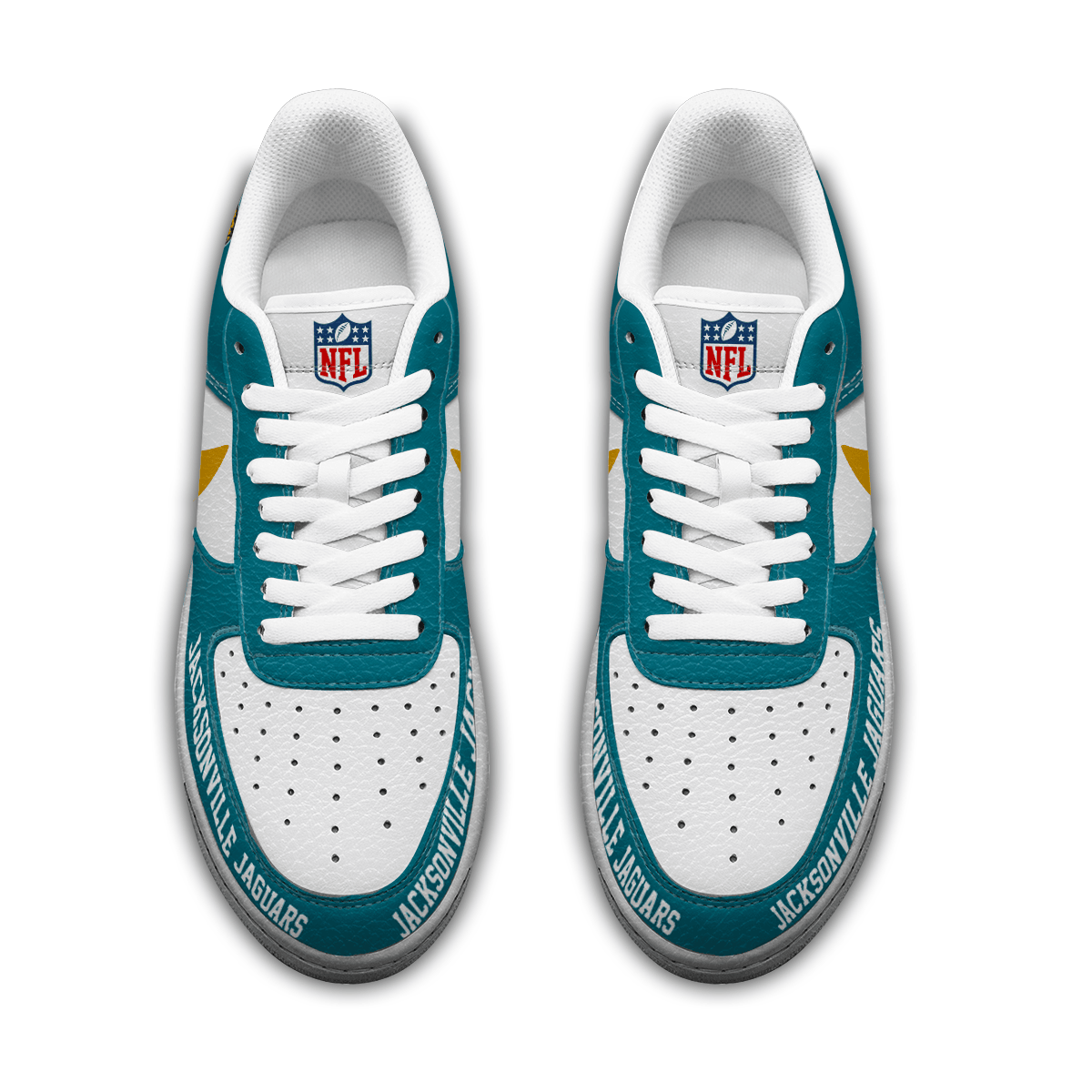 [SPECIAL OFFER] NEW CUSTOMIZED NFL30 JSJ JACKSONVILLE JAGUARS AF1 SNEAKERS