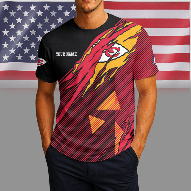 [SPECIAL OFFER] NEW CUSTOMIZED NFL01 KCC KANSAS CITY CHIEFS UNISEX T-SHIRT & POLO