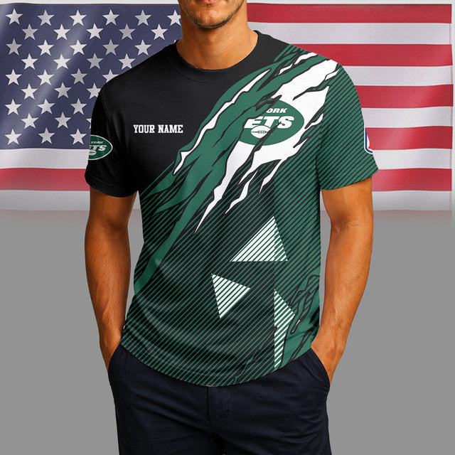 [SPECIAL OFFER] NEW CUSTOMIZED NFL25 NYJ NEW YORK JETS UNISEX T-SHIRT & POLO