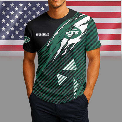 [SPECIAL OFFER] NEW CUSTOMIZED NFL25 NYJ NEW YORK JETS UNISEX T-SHIRT & POLO