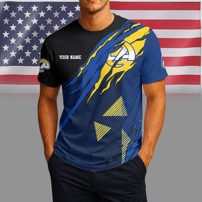 [SPECIAL OFFER] NEW CUSTOMIZED NFL22 LAR LOS ANGELES RAMS UNISEX T-SHIRT & POLO