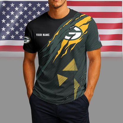 [SPECIAL OFFER] NEW CUSTOMIZED NFL08 GBP GREEN BAY PACKERS UNISEX T-SHIRT & POLO