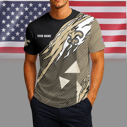 [SPECIAL OFFER] NEW CUSTOMIZED NFL24 NOS NEW ORLEANS SAINTS UNISEX T-SHIRT & POLO