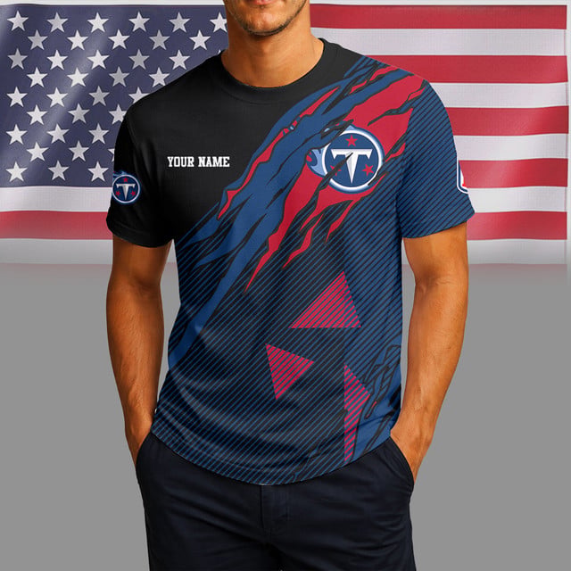 [SPECIAL OFFER] NEW CUSTOMIZED NFL31 TST TENNESSEE TITANS UNISEX T-SHIRT & POLO