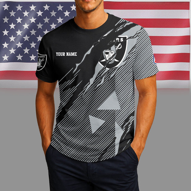 [SPECIAL OFFER] NEW CUSTOMIZED NFL07 LVR LAS VEGAS RAIDERS UNISEX T-SHIRT & POLO