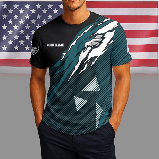 [SPECIAL OFFER] NEW CUSTOMIZED NFL02 PPE PHILADELPHIA EAGLES UNISEX T-SHIRT & POLO