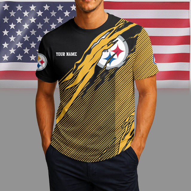 [SPECIAL OFFER] NEW CUSTOMIZED NFL14 PSB PITTSBURGH STEELERS UNISEX T-SHIRT & POLO