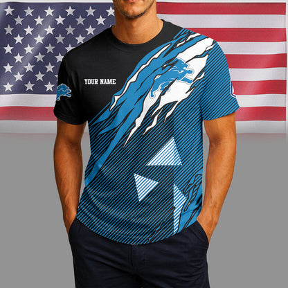 [SPECIAL OFFER] NEW CUSTOMIZED NFL04 DTL DETROIT LIONS UNISEX T-SHIRT & POLO
