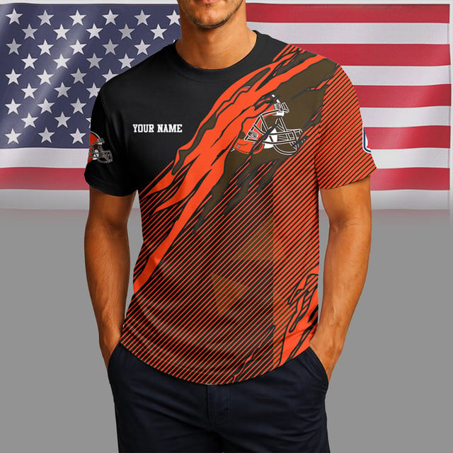 [SPECIAL OFFER] NEW CUSTOMIZED NFL29 CLB CLEVELAND BROWNS UNISEX T-SHIRT & POLO