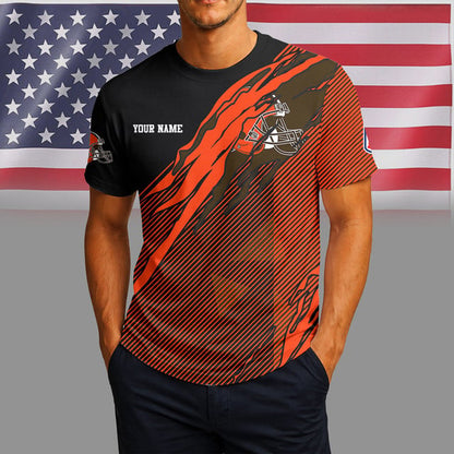 [SPECIAL OFFER] NEW CUSTOMIZED NFL29 CLB CLEVELAND BROWNS UNISEX T-SHIRT & POLO