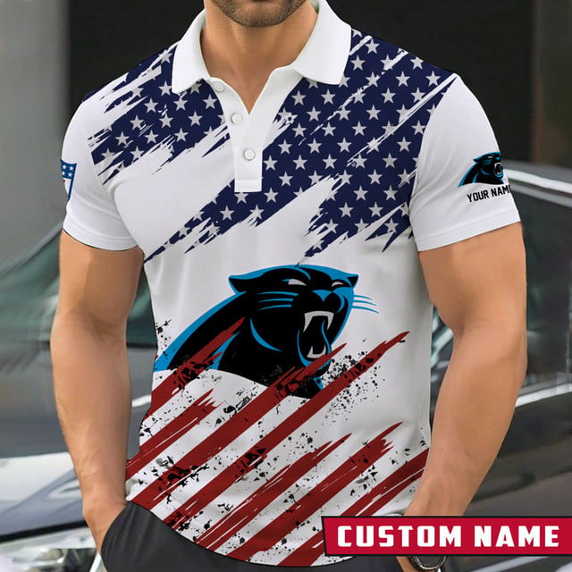 [SPECIAL OFFER] NEW CUSTOMIZED NFL23 CLP CAROLINA PANTHERS POLO SHIRT