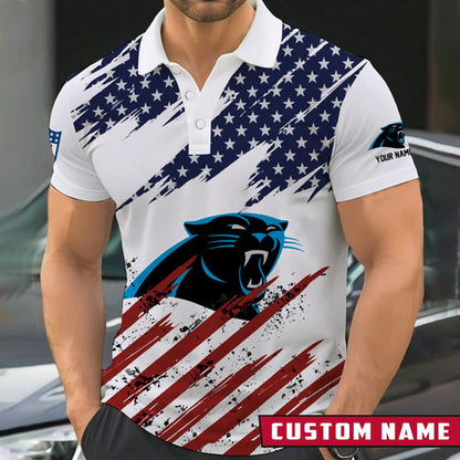 [SPECIAL OFFER] NEW CUSTOMIZED NFL23 CLP CAROLINA PANTHERS POLO SHIRT
