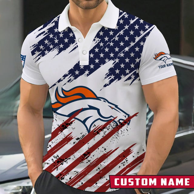 [SPECIAL OFFER] NEW CUSTOMIZED NFL13 DVB DENVER BRONCOS POLO SHIRT