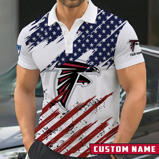 [SPECIAL OFFER] NEW CUSTOMIZED NFL18 ATF ATLANTA FALCONS POLO SHIRT