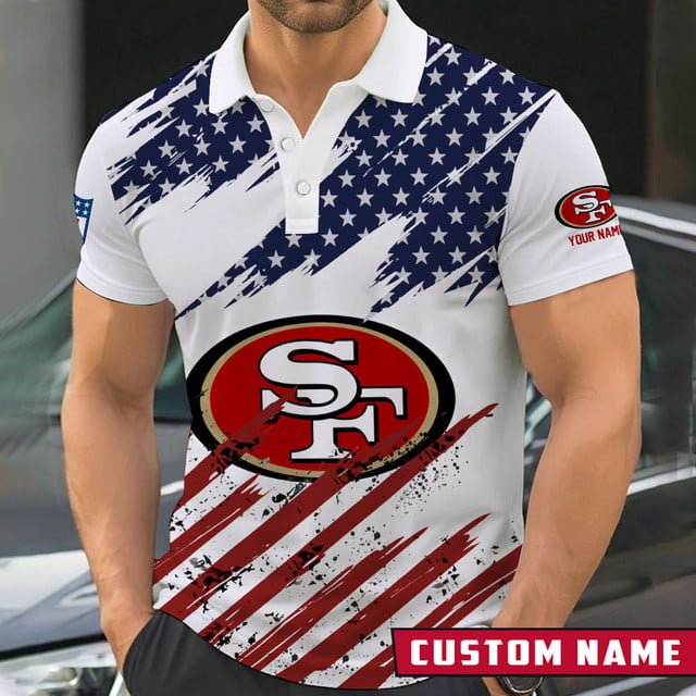 [SPECIAL OFFER] NEW CUSTOMIZED NFL11 SF49 SAN FRANCISCO 49ERS POLO SHIRT