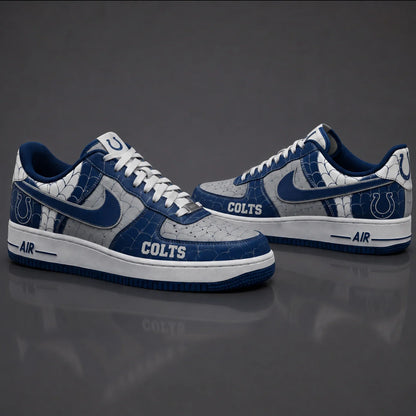 [SPECIAL OFFER] NEW CUSTOMIZED NFL17 IDC INDIANAPOLIS COLTS x SPIDER AF1 SHOES