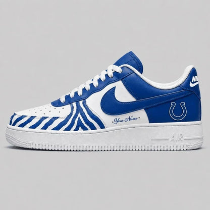 [SPECIAL OFFER] NEW CUSTOMIZED NFL17 IDC INDIANAPOLIS COLTS AF1 SHOES