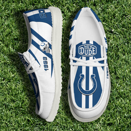 [SPECIAL OFFER] NEW CUSTOMIZED NFL17 IDC INDIANAPOLIS COLTS LOAFER SHOES
