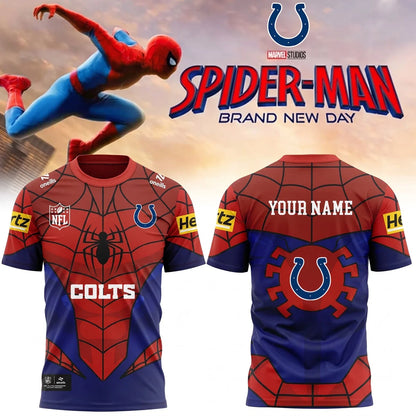 [SPECIAL OFFER] NEW CUSTOMIZED NFL17 IDC INDIANAPOLIS COLTS x SPIDER T-SHIRT, HOODIE & ZIP HOODIE