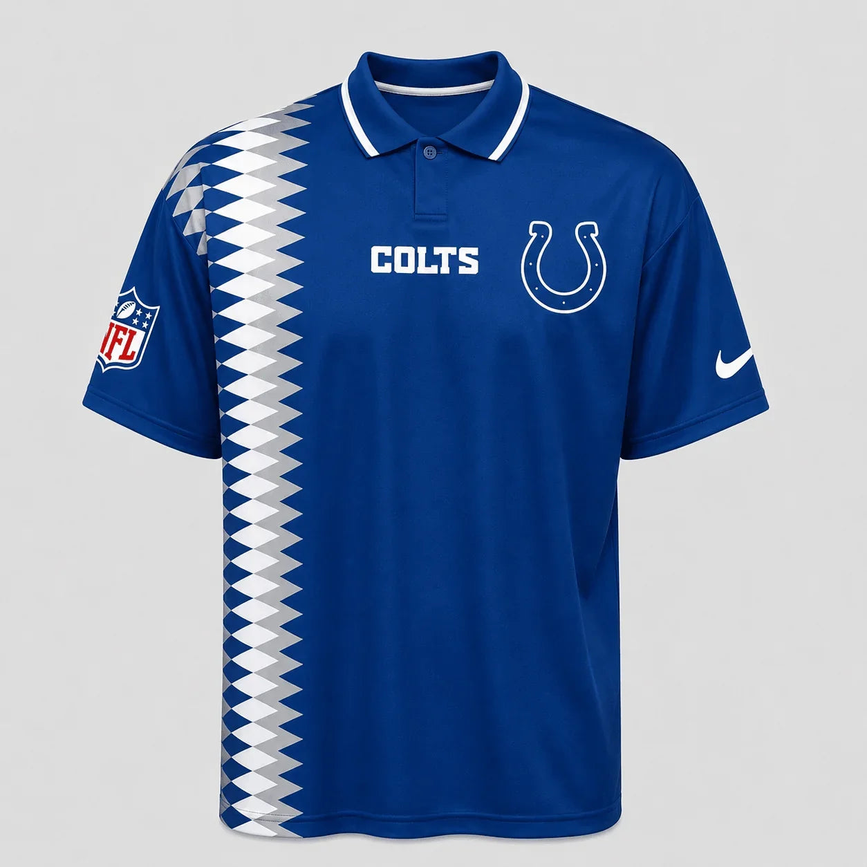 [SPECIAL OFFER] NEW CUSTOMIZED NFL17 IDC INDIANAPOLIS COLTS POLO SHIRT