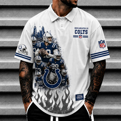 [SPECIAL OFFER] NEW CUSTOMIZED NFL17 IDC INDIANAPOLIS COLTS POLO SHIRT