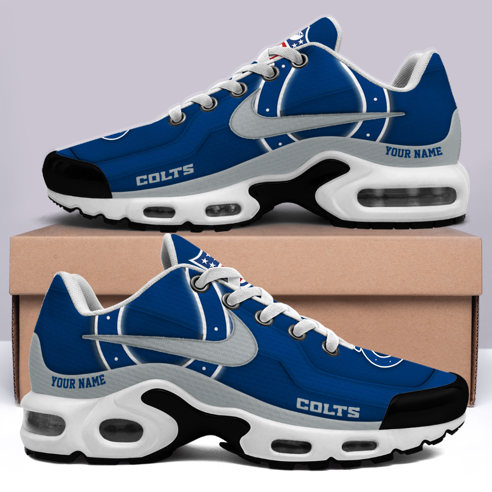 [SPECIAL OFFER] NEW CUSTOMIZED NFL17 IDC INDIANAPOLIS COLTS AIR MAX PLUS SNEAKERS