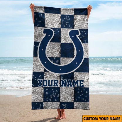 [SPECIAL OFFER] NEW CUSTOMIZED NFL17 IDC INDIANAPOLIS COLTS BEACH TOWEL