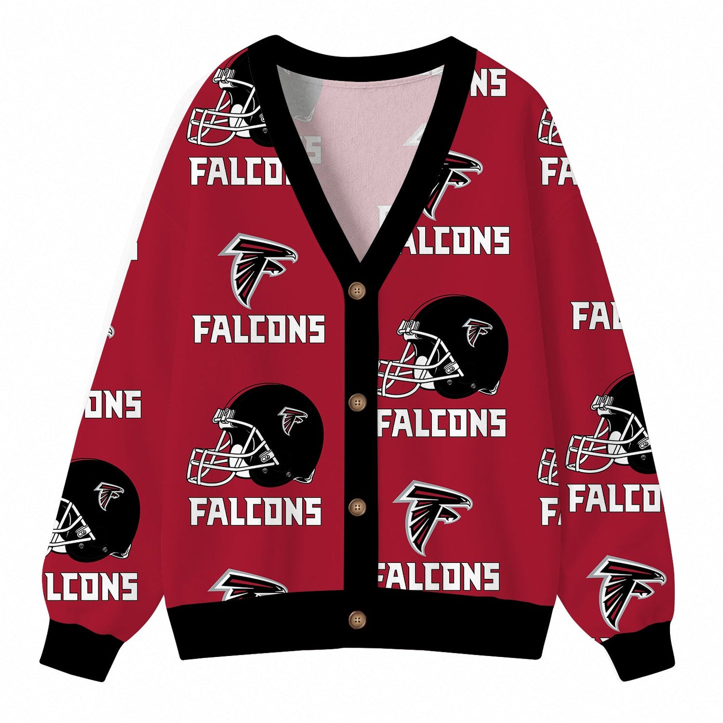 [SPECIAL OFFER] NEW CUSTOMIZED NFL18 ATF ATLANTA FALCONS CARDIGAN