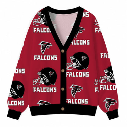 [SPECIAL OFFER] NEW CUSTOMIZED NFL18 ATF ATLANTA FALCONS CARDIGAN