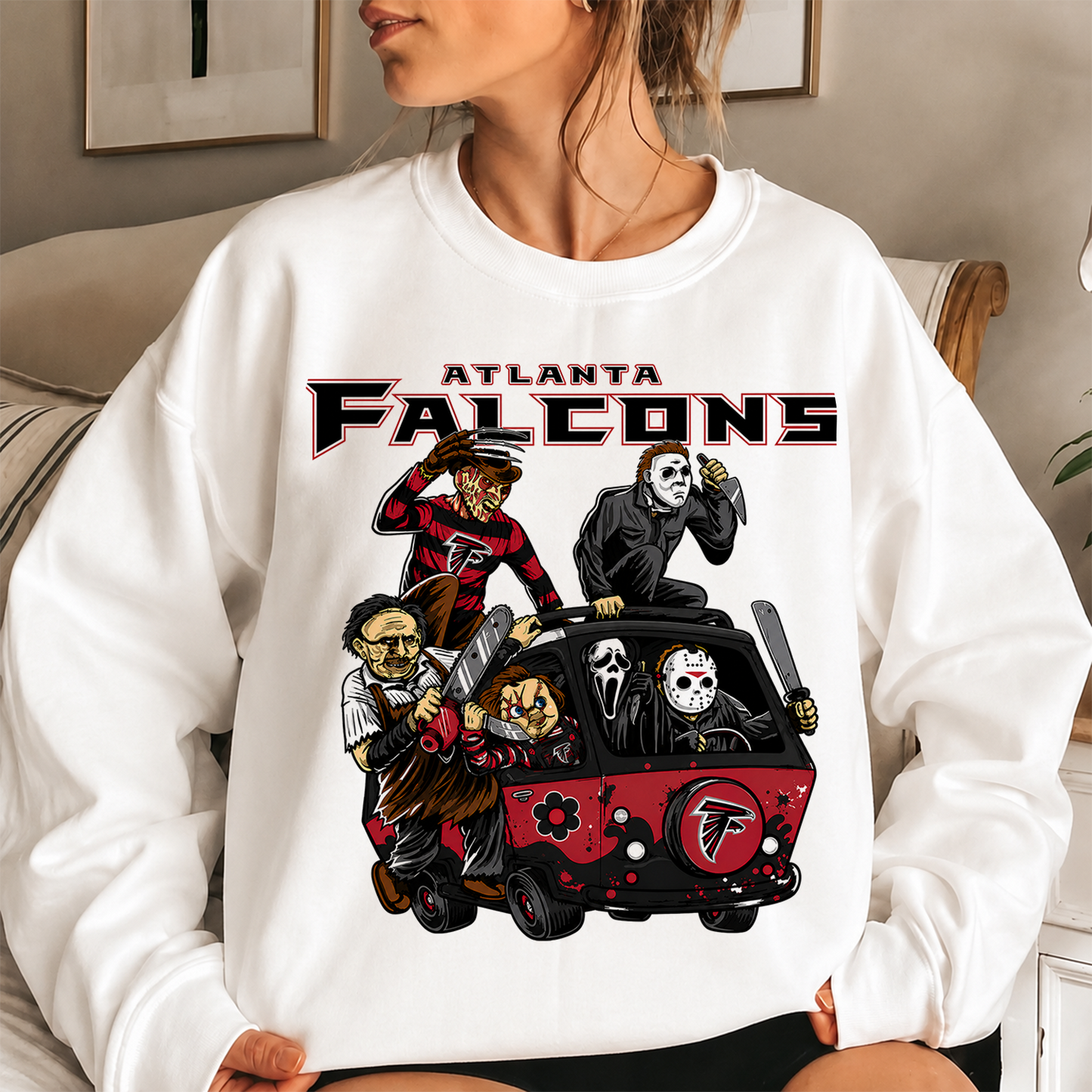 [SPECIAL OFFER] NEW CUSTOMIZED NFL18 ATF ATLANTA FALCONS UNISEX SWEATSHIRT