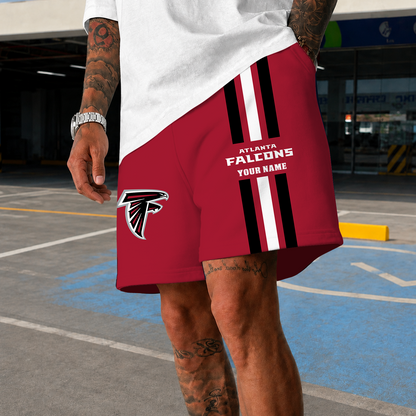 [SPECIAL OFFER] NEW CUSTOMIZED NFL18 ATF ATLANTA FALCONS SHORT PANTS