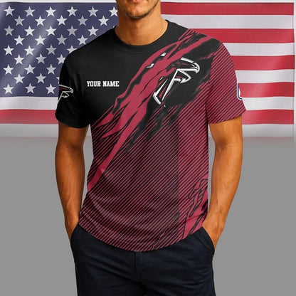 [SPECIAL OFFER] NEW CUSTOMIZED NFL18 ATF ATLANTA FALCONS UNISEX T-SHIRT & POLO