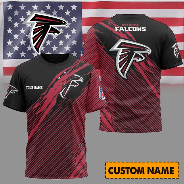 [SPECIAL OFFER] NEW CUSTOMIZED NFL18 ATF ATLANTA FALCONS UNISEX T-SHIRT & POLO