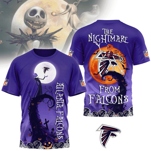 [SPECIAL OFFER] NEW CUSTOMIZED NFL18 ATF ATLANTA FALCONS HALLOWEEN THE NIGHTMARE APPAREL