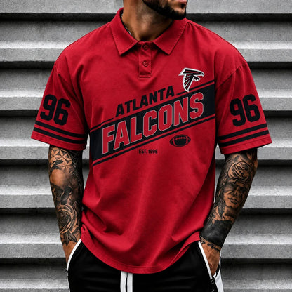 [SPECIAL OFFER] NEW CUSTOMIZED NFL18 ATF ATLANTA FALCONS POLO SHIRT