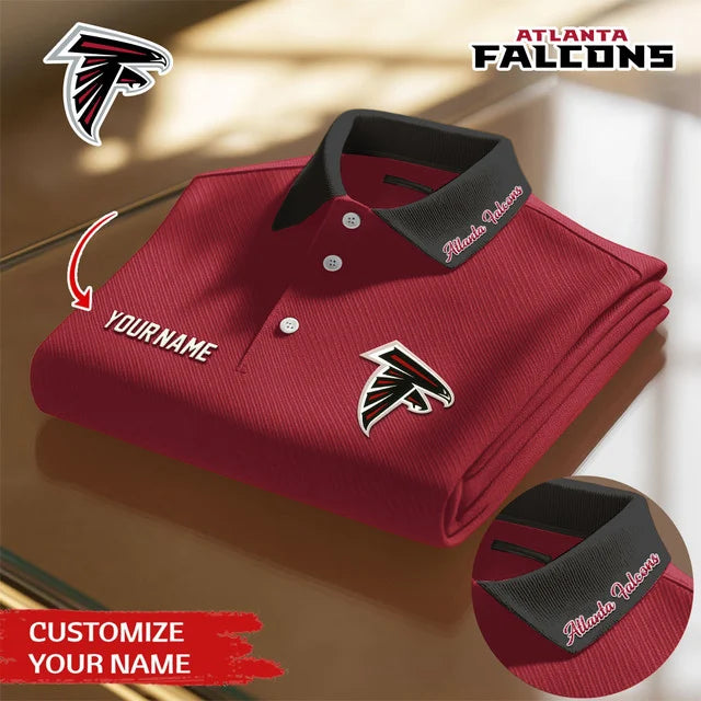 [SPECIAL OFFER] NEW CUSTOMIZED NFL18 ATF ATLANTA FALCONS POLO SHIRT