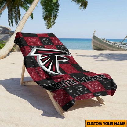 [SPECIAL OFFER] NEW CUSTOMIZED NFL18 ATF ATLANTA FALCONS BEACH TOWEL