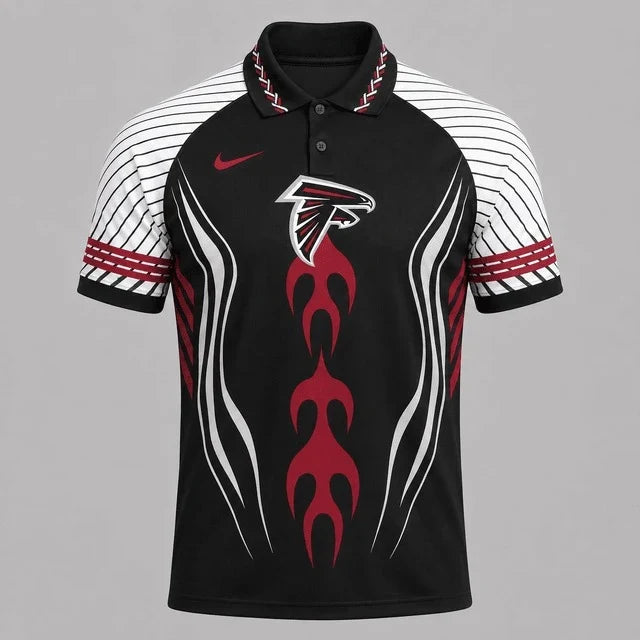 [SPECIAL OFFER] NEW CUSTOMIZED NFL18 ATF ATLANTA FALCONS POLO SHIRT